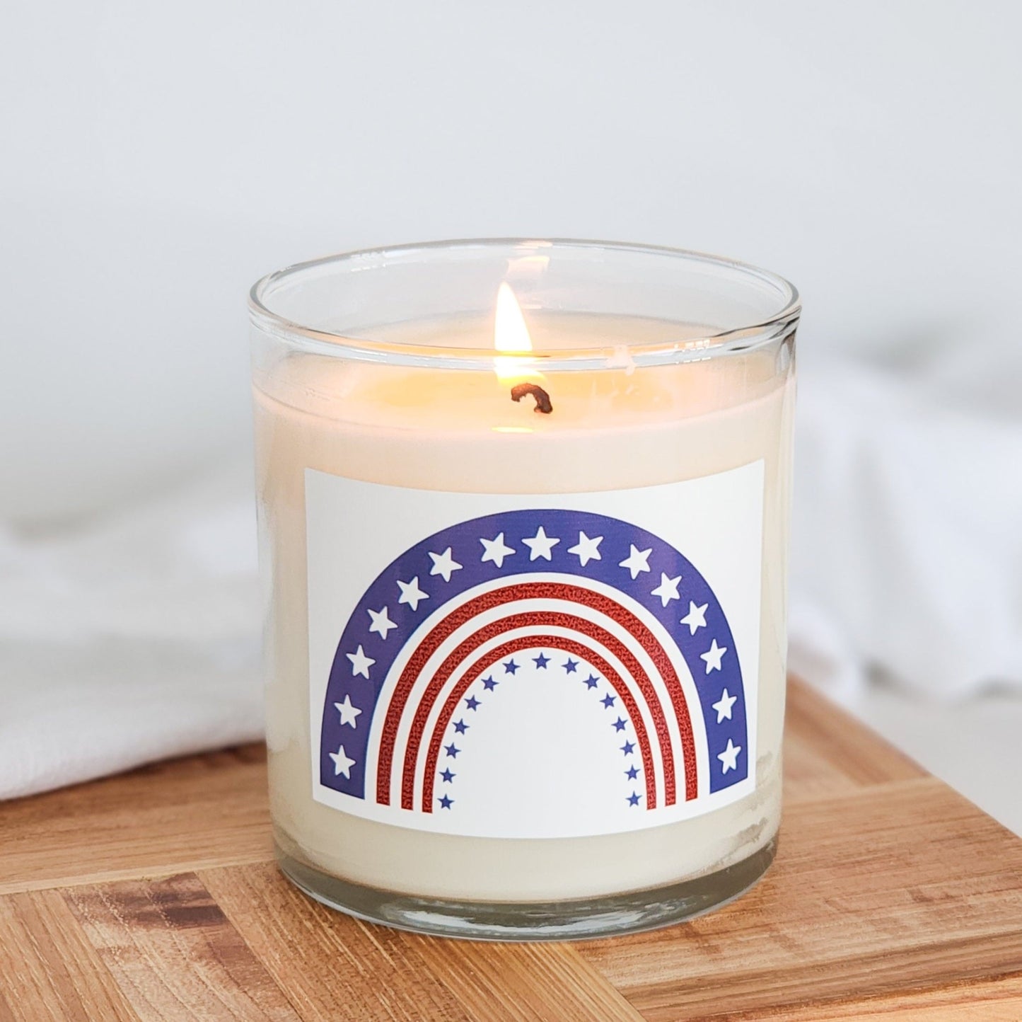 Patriotic Rainbow Soy Candle - Abboo Candle Co