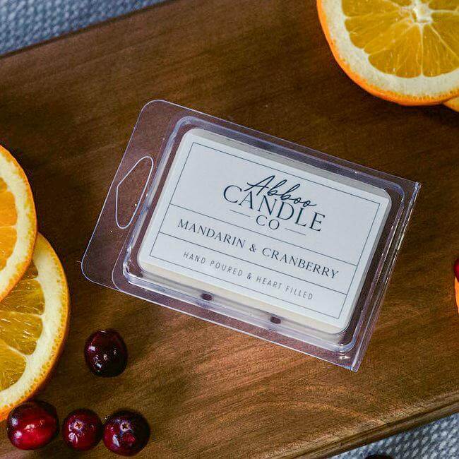 Mandarin and Cranberry Soy Wax Melts - Abboo Candle Co