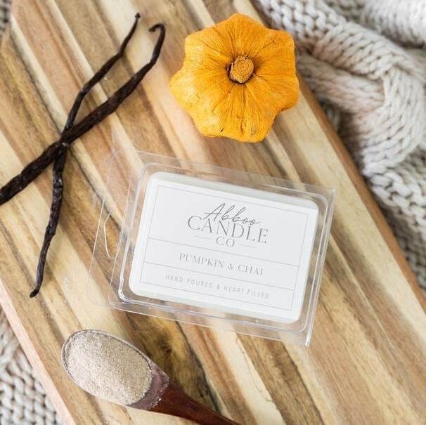 Pumpkin and Chai Soy Wax Melts - Abboo Candle Co