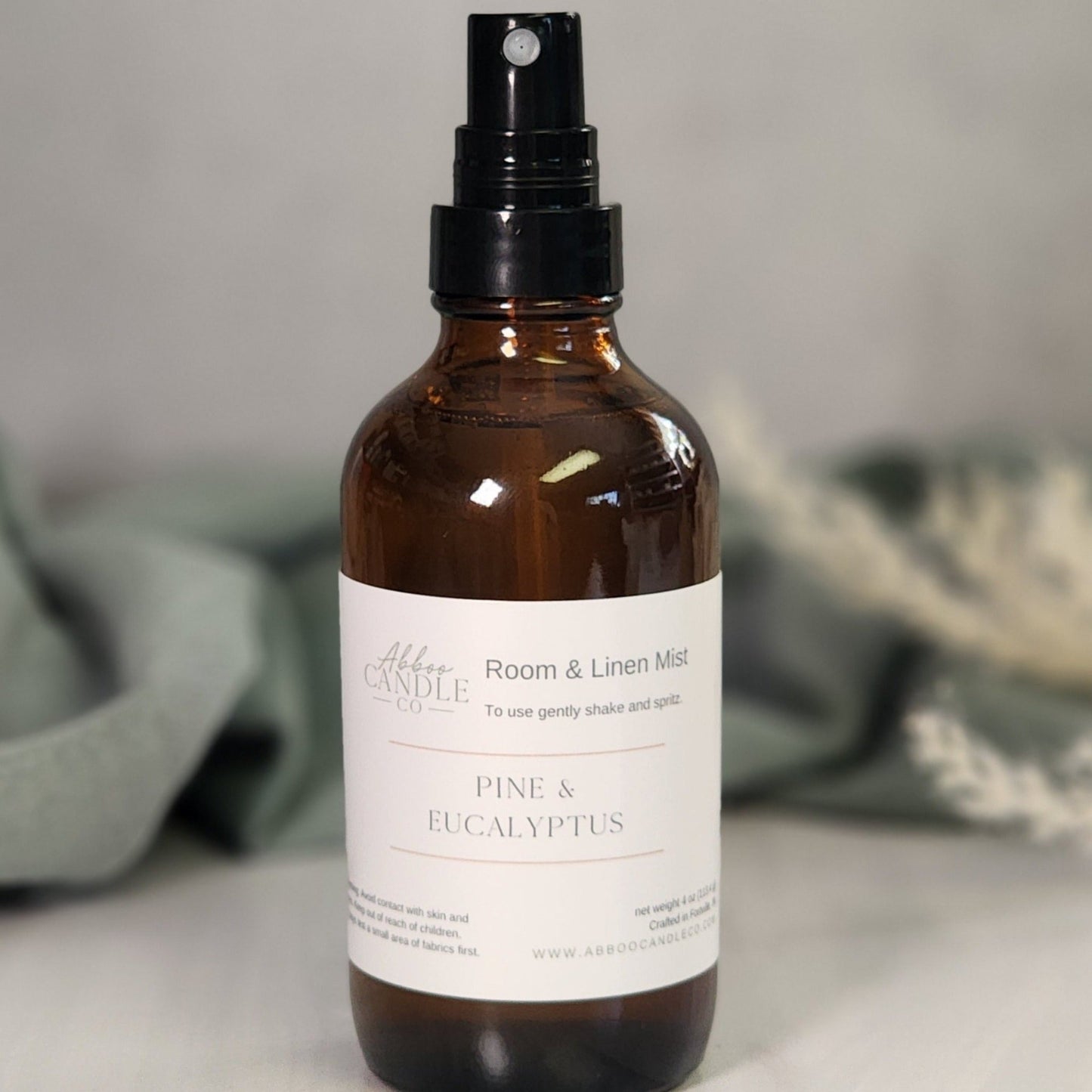Room and Linen Mist Spray - Pine and Eucalyptus - Abboo Candle Co
