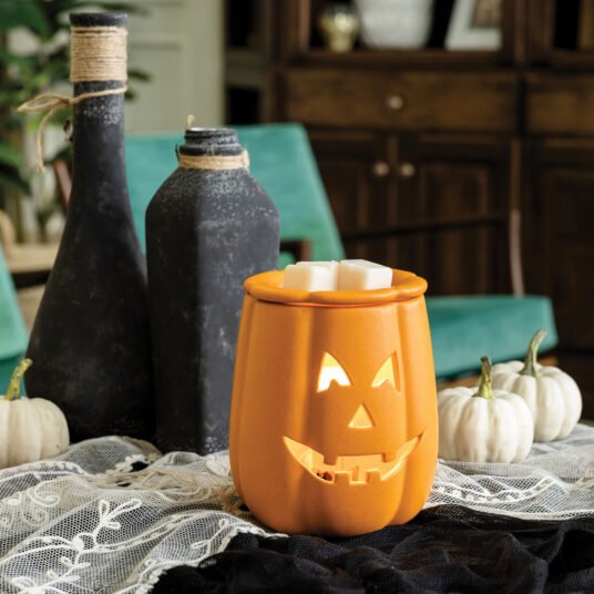 Wax Melt Warmer - Jack O'Lantern Illumination - Abboo Candle Co