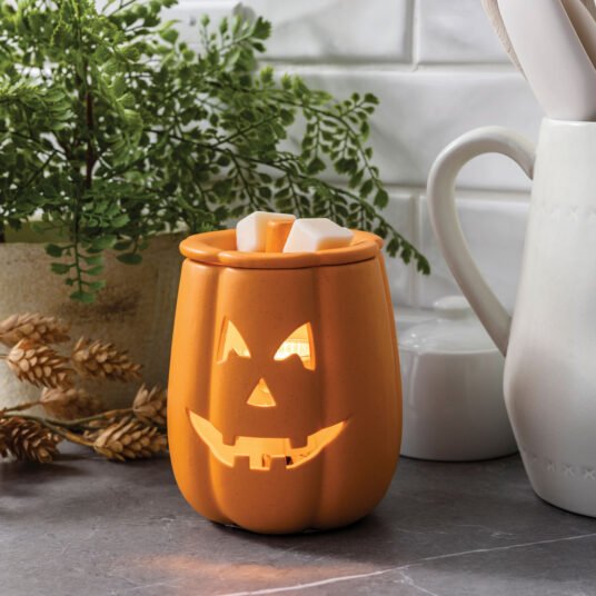 Wax Melt Warmer - Jack O'Lantern Illumination - Abboo Candle Co
