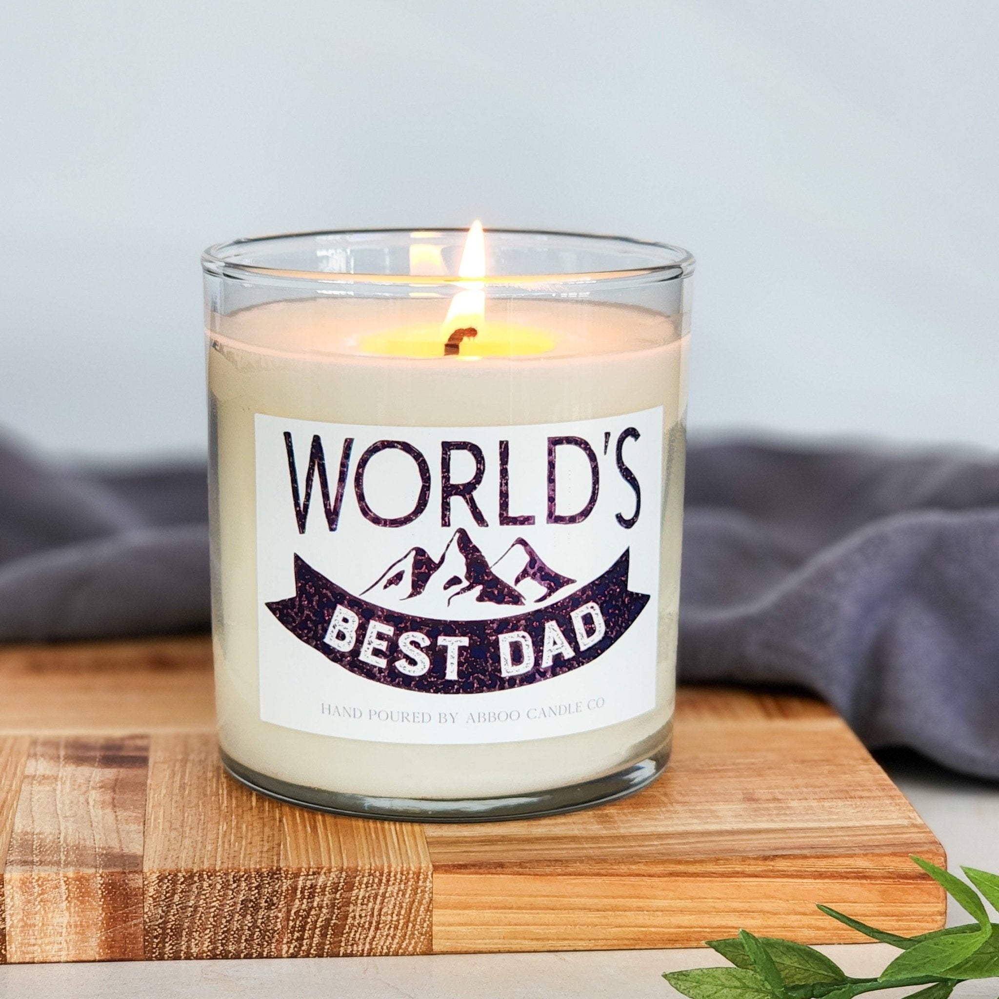 World's Best Dad Soy Tumbler Candle - Abboo Candle Co