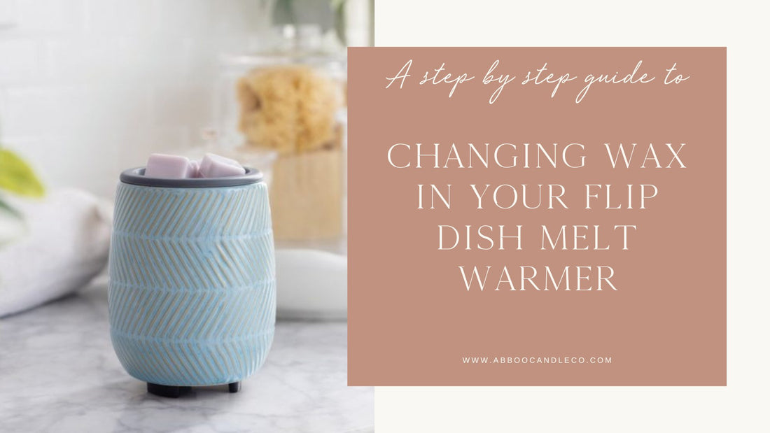 Blog post - How to change the wax in your warmer using a flip dish. Flip Dishes make it super easy to swap out your wax.