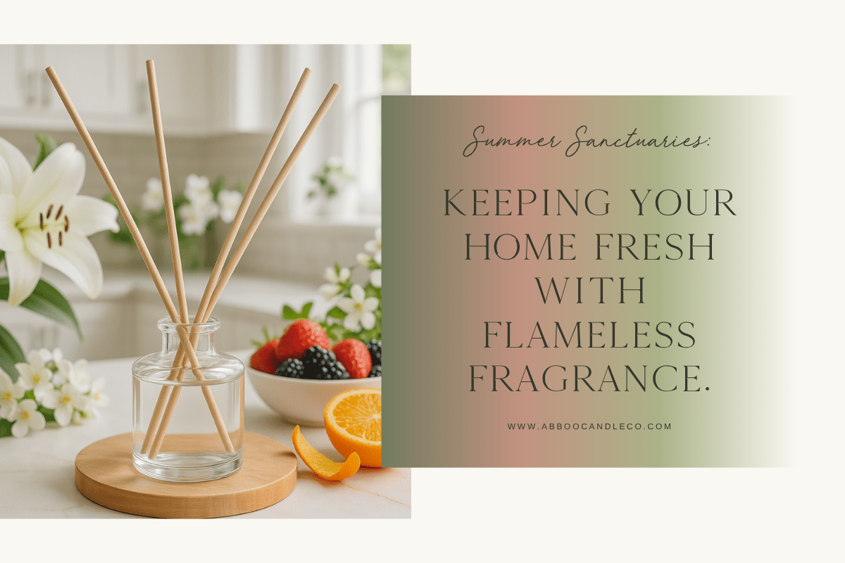 Summer Sanctuaries: Keeping Your Home Fresh with Flameless Fragrance - Abboo Candle Co