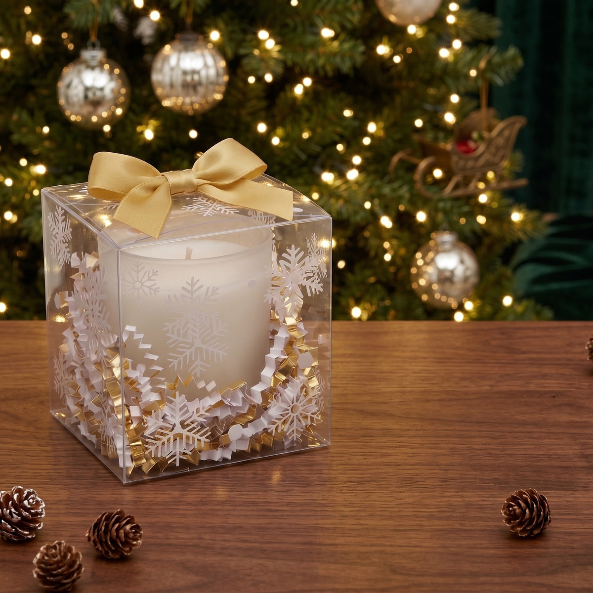 Frosted Snowflake Mini Candle - Limited Edition - Abboo Candle Co