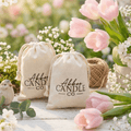 Abboo Candle Co sachets with tulips and spring flowers