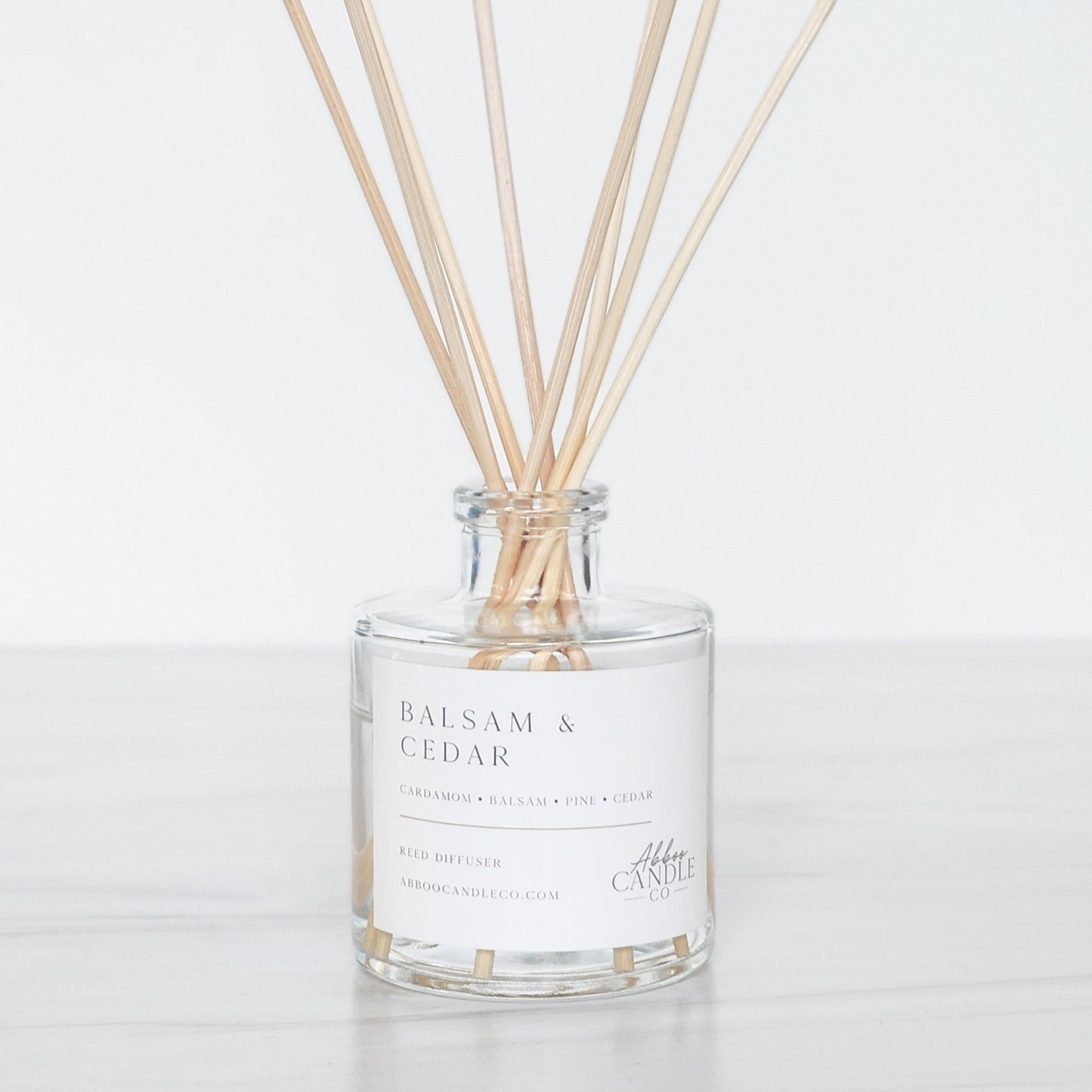 Balsam and Cedar Reed Diffuser - Abboo Candle Co