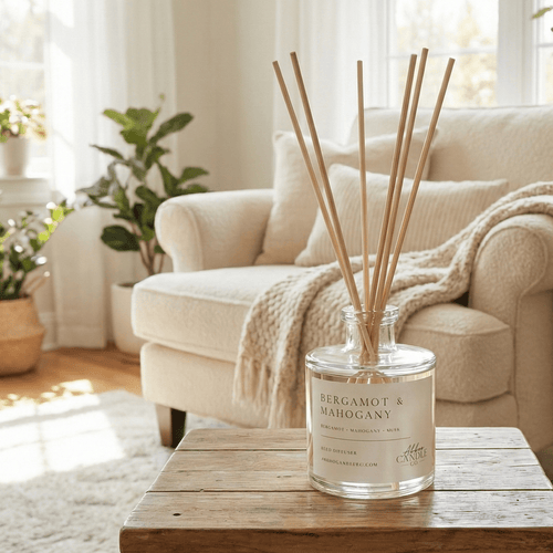 Bergamot and Mahogany Reed Diffuser - Abboo Candle Co