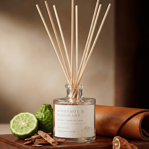 bergamot tobacco diffuser Archipelago Our Shambles reed diffuser features a sophisticated blend of smoky tobacco Bergamot + Bourbon Scented Reed