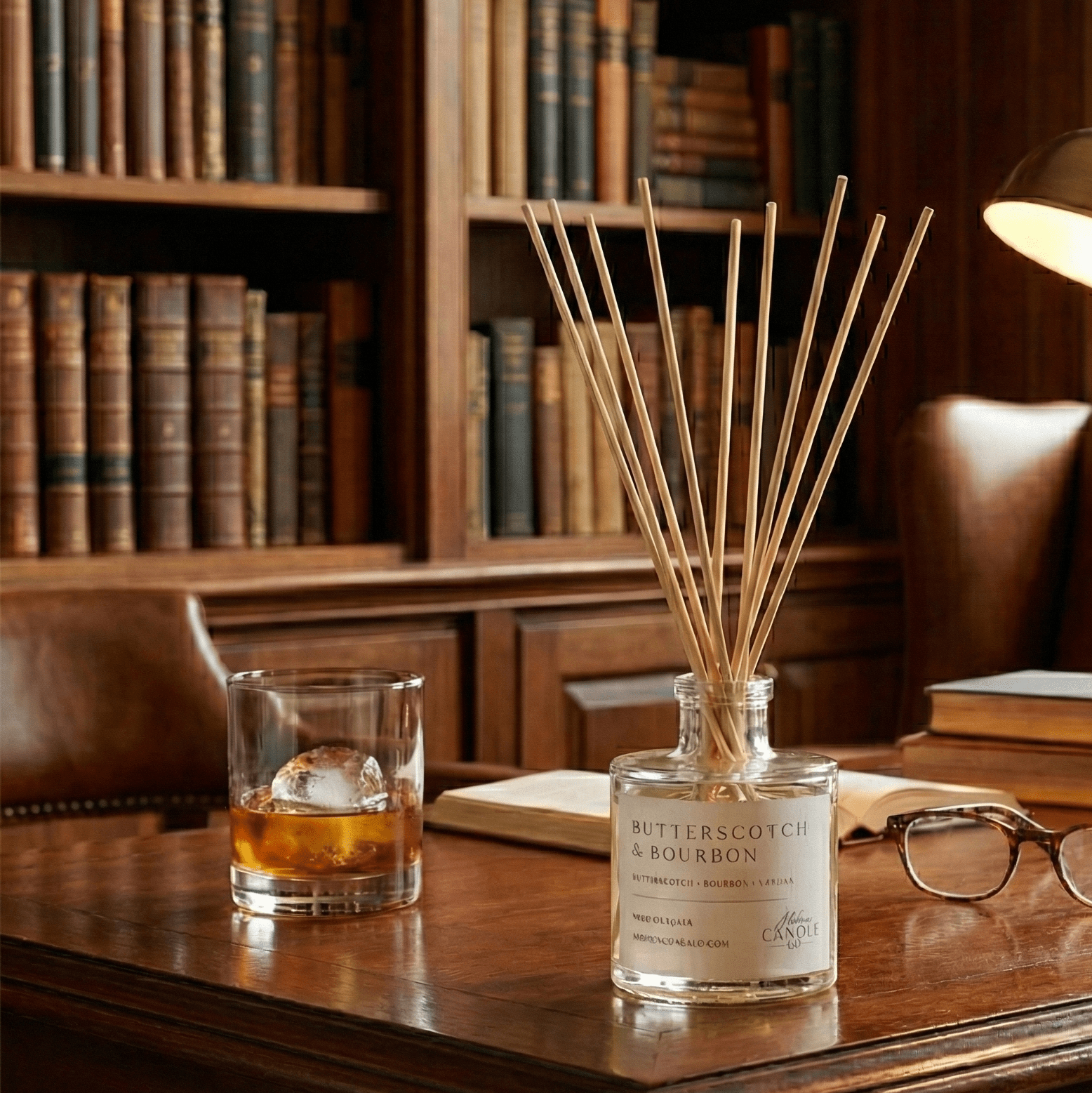 Butterscotch and Bourbon Reed Diffuser - Abboo Candle Co