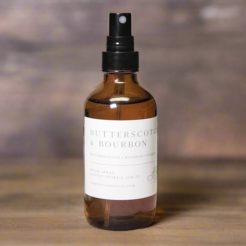 Butterscotch and Bourbon Room Spray - Abboo Candle Co