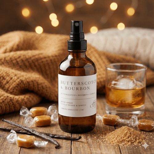 Butterscotch and Bourbon Room Spray - Abboo Candle Co