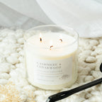 Cashmere and Cedarwood 3 - Wick Soy Candle - Abboo Candle Co