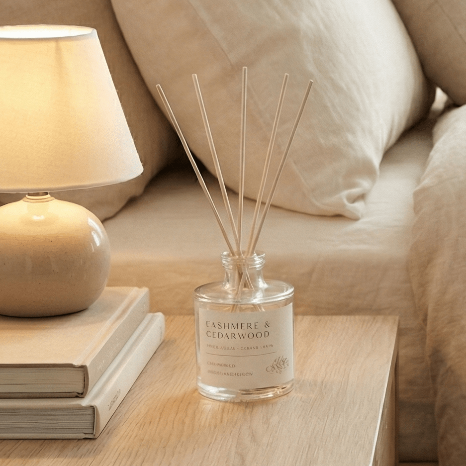 Cashmere and Cedarwood Reed Diffuser - Abboo Candle Co