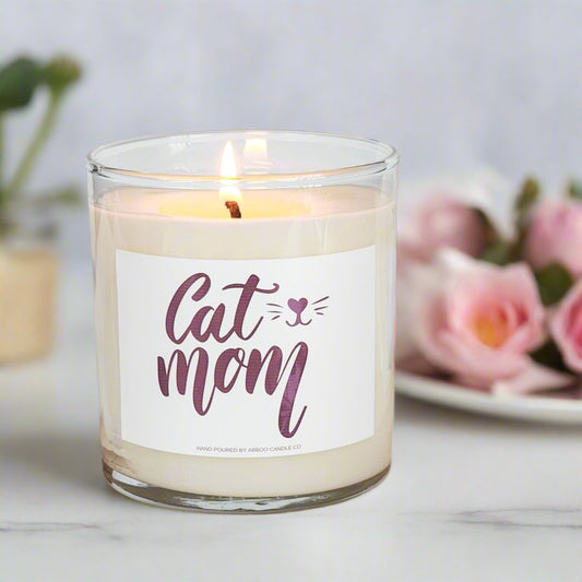 Cat Mom Tumbler Candle - Abboo Candle Co