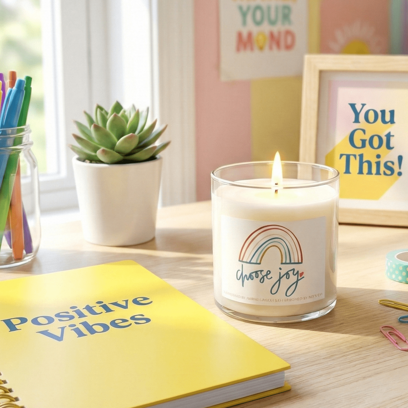 Choose Joy Soy Candle - Abboo Candle Co