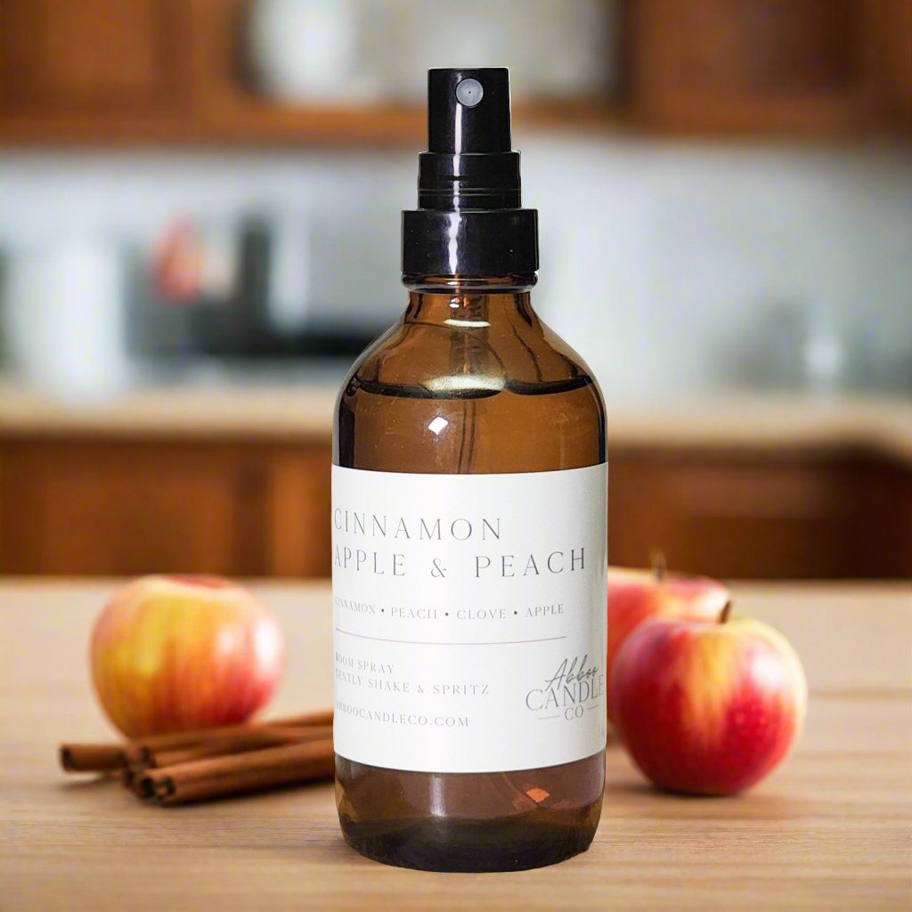 Cinnamon Apple and Peach Room Spray - Abboo Candle Co