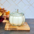 Clear Glass Pumpkin Candle - Limited Edition - Abboo Candle Co