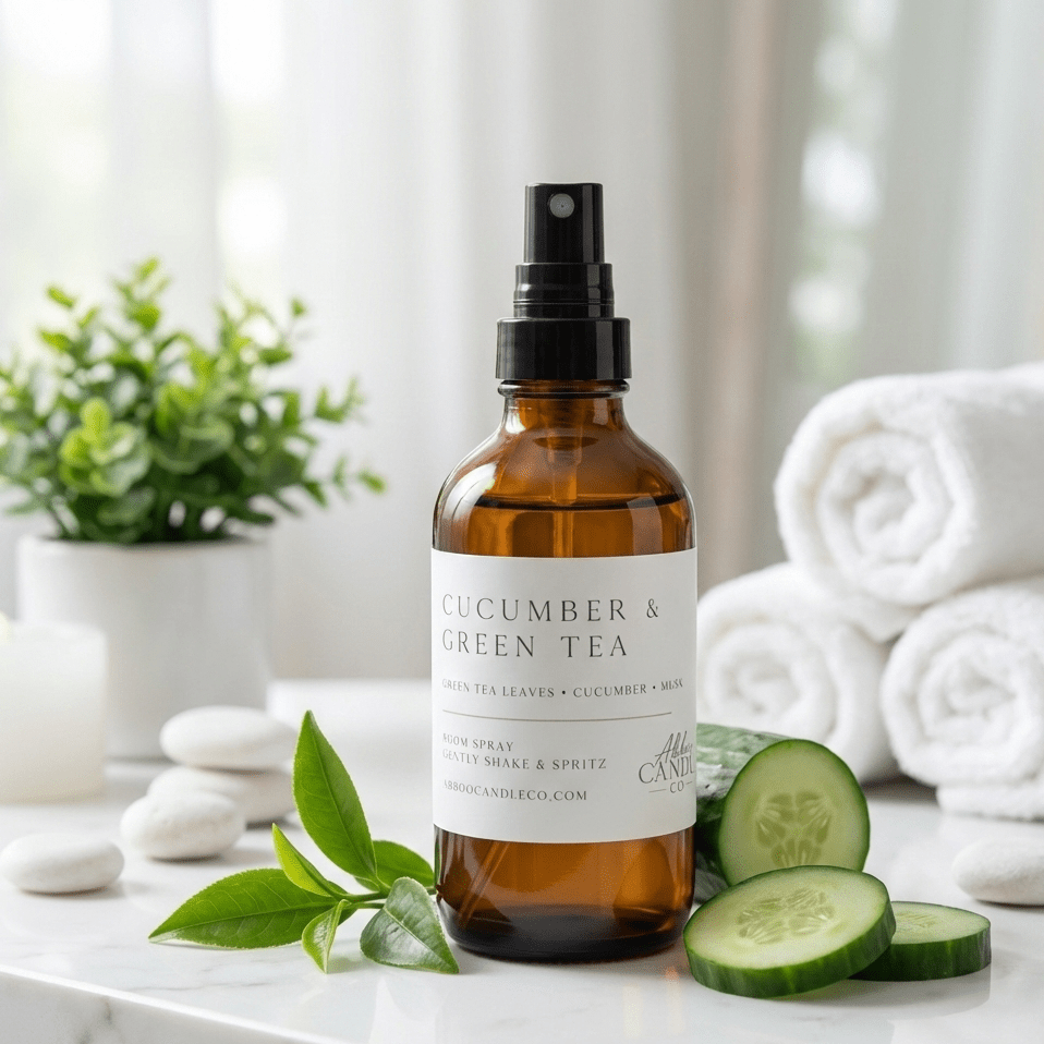 Cucumber and Green Tea Room Spray - Abboo Candle Co