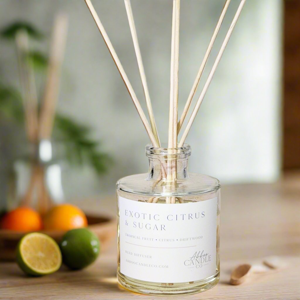 Exotic Citrus and Sugar Reed Diffuser - Abboo Candle Co