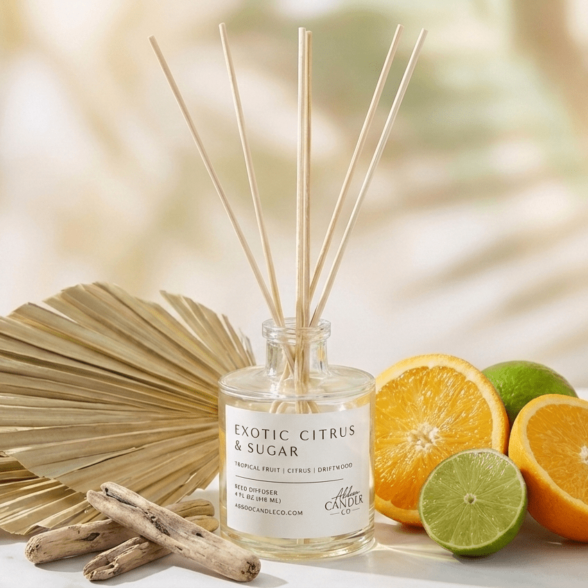 Exotic Citrus and Sugar Reed Diffuser - Abboo Candle Co