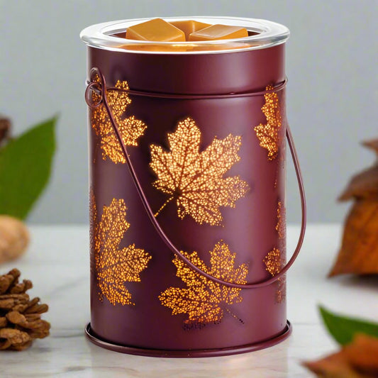 Falling Leaves Copper Wax Melt Warmer - Abboo Candle Co