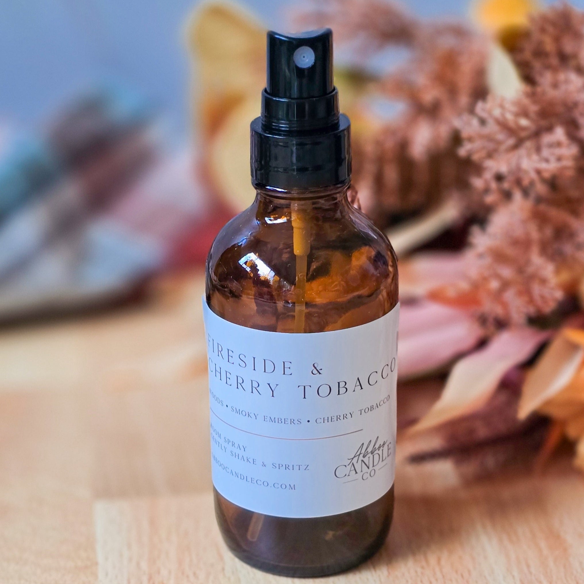 Fireside and Cherry Tobacco Room Spray - Abboo Candle Co