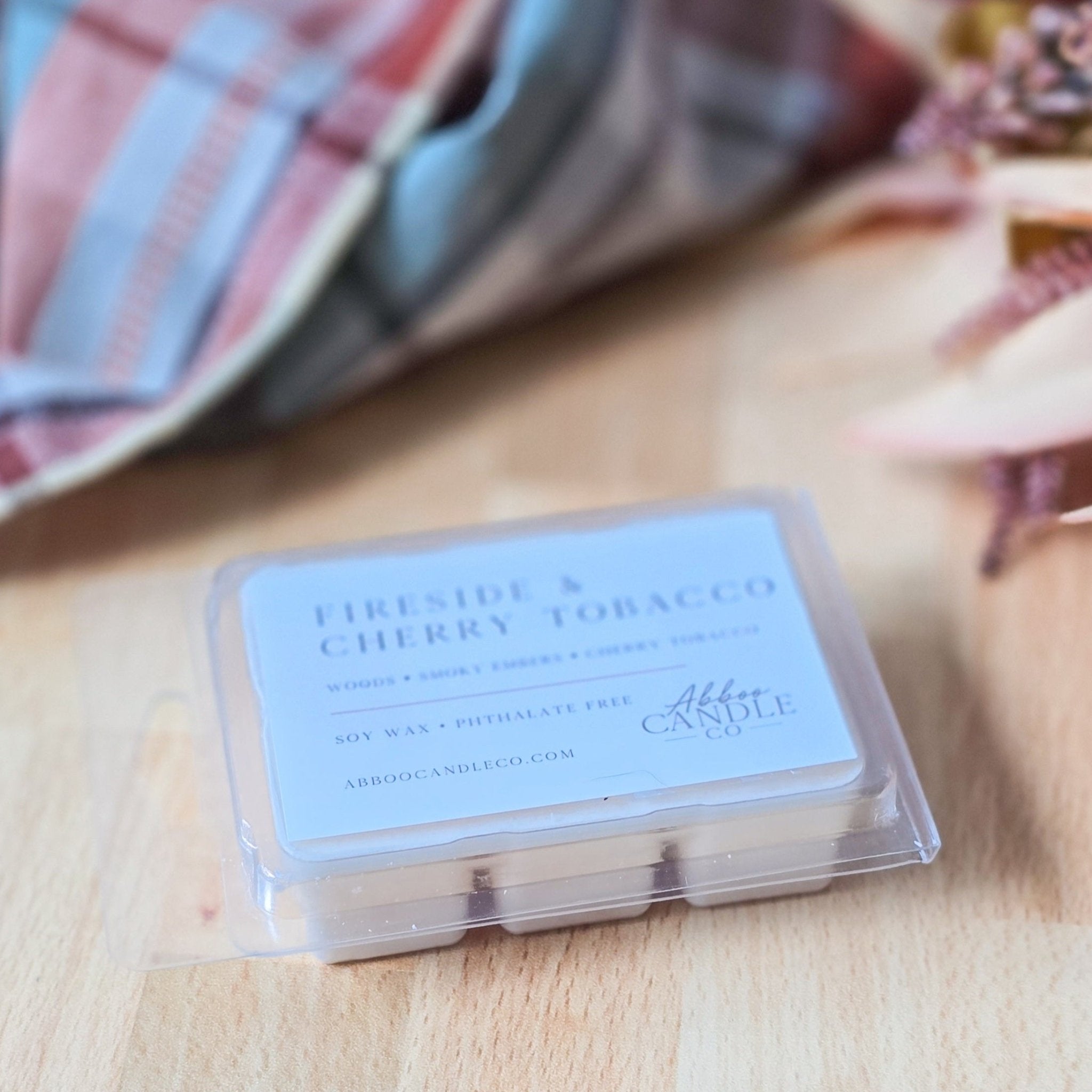 Fireside and Cherry Tobacco Soy Wax Melts - Abboo Candle Co