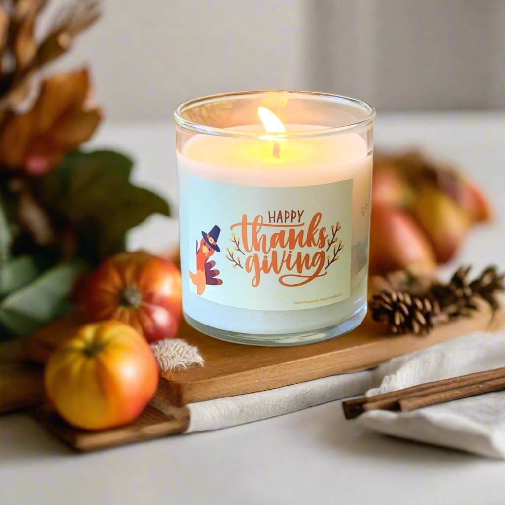 Happy Thanksgiving Soy Candle - Abboo Candle Co