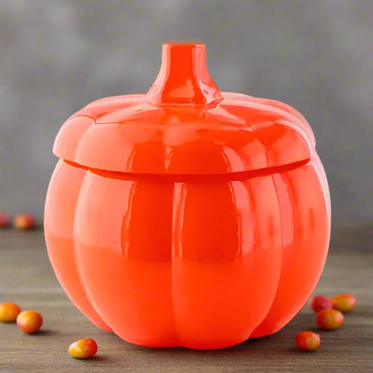 Harvest Orange Glass Pumpkin Candle - Limited Edition - Abboo Candle Co