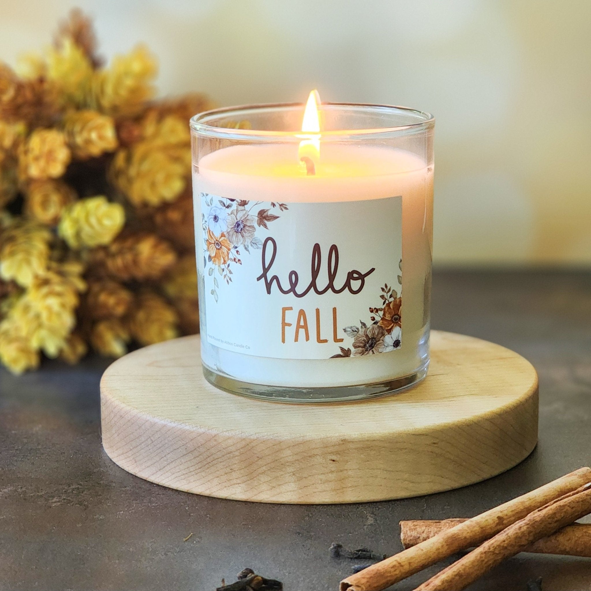 Hello Fall Soy Candle - Abboo Candle Co