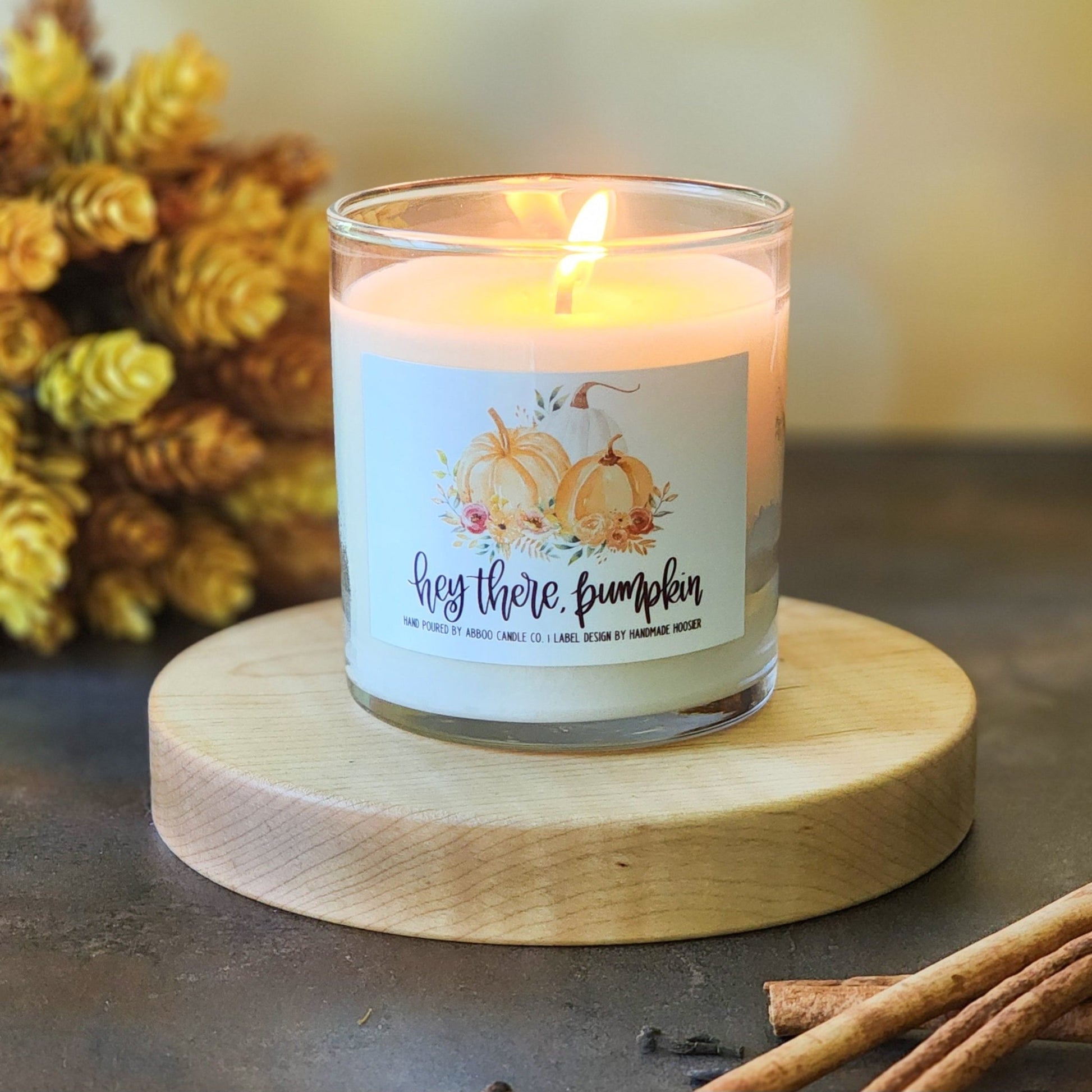 Hey There, Pumpkin Soy Candle - Abboo Candle Co