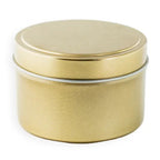 Lavender and Myrrh Gold Tin Soy Candle - Abboo Candle Co