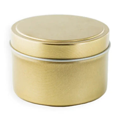 Lavender and Myrrh Gold Tin Soy Candle - Abboo Candle Co