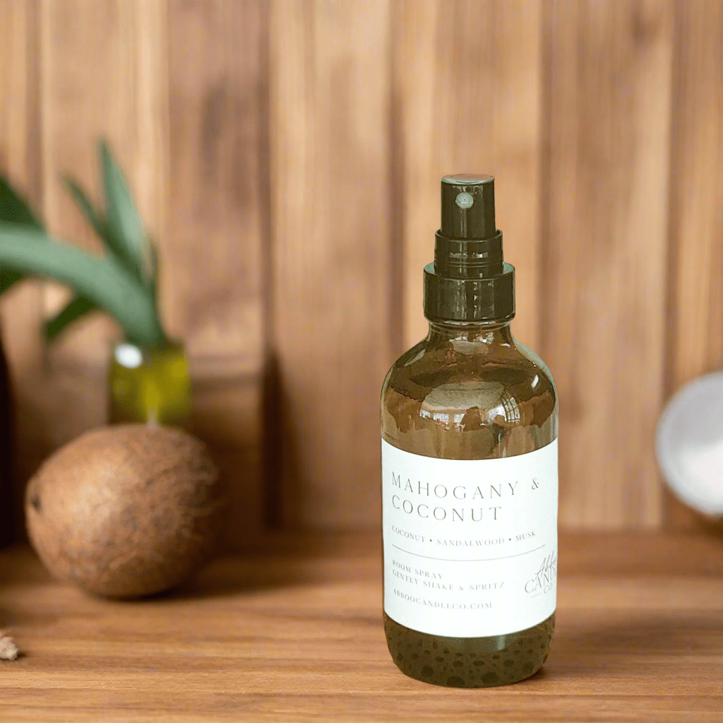 Mahogany and Coconut Room Spray - Abboo Candle Co