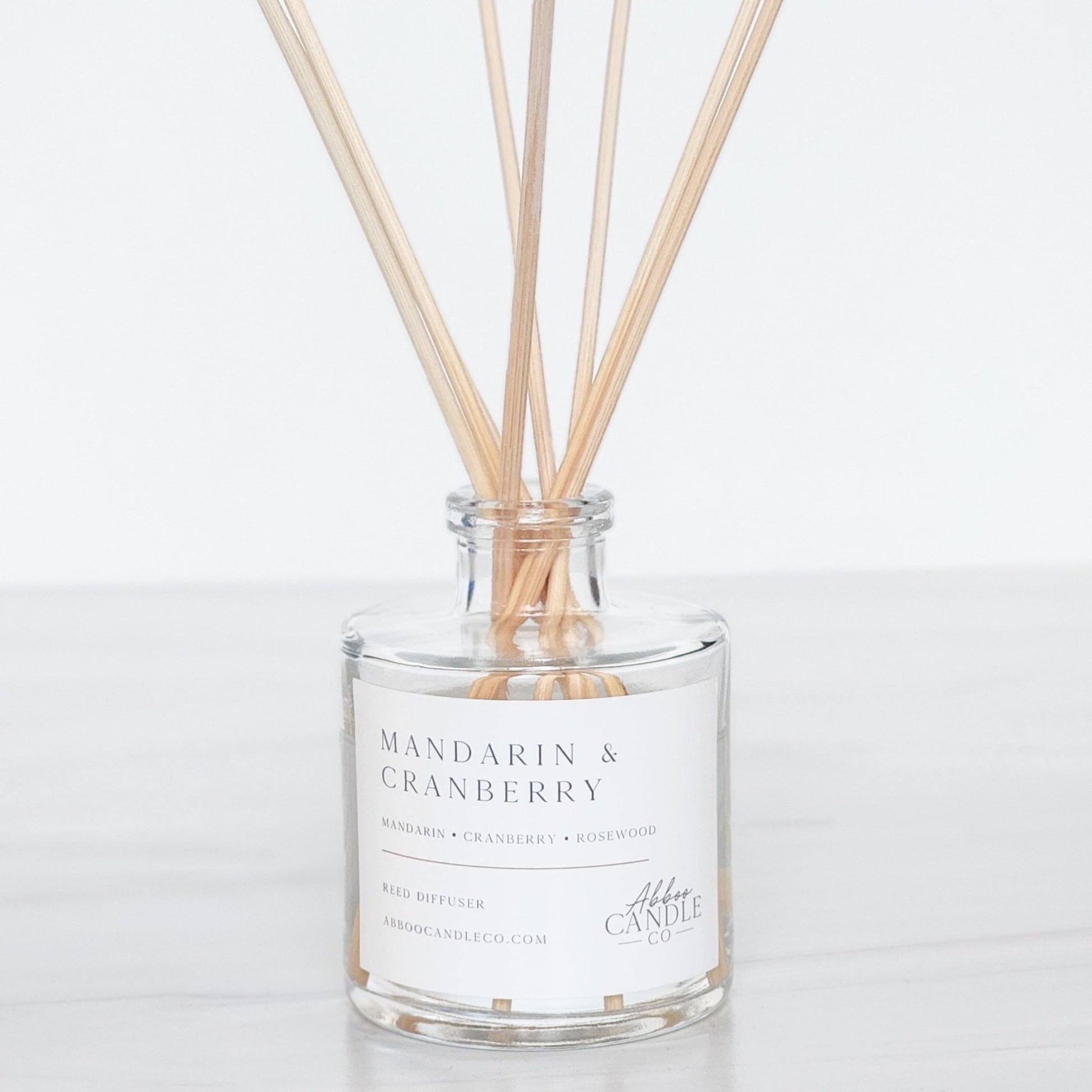 Mandarin and Cranberry Reed Diffuser - Abboo Candle Co