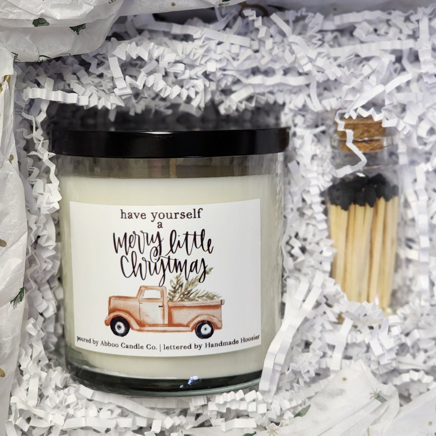 Merry Little Christmas Gift Basket - Limited Edition - Abboo Candle Co