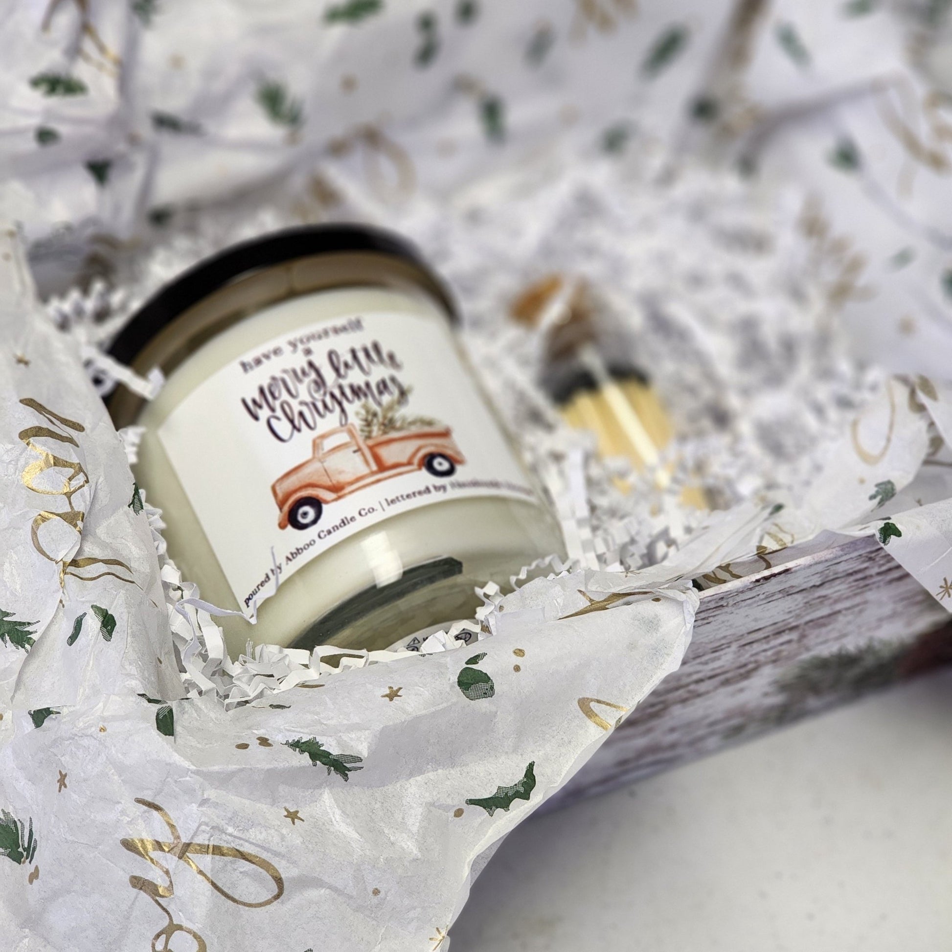 Merry Little Christmas Gift Basket - Limited Edition - Abboo Candle Co