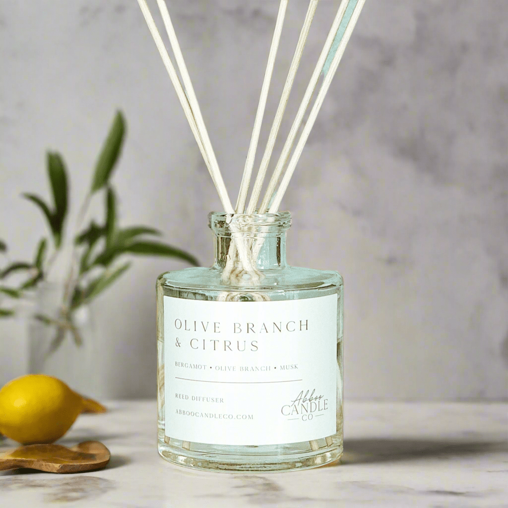 Olive Branch and Citrus Reed Diffuser - Abboo Candle Co