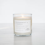 Peppermint and Vanilla Soy Tumbler Candle - Abboo Candle Co