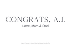 Personalized Candle - Abboo Candle Co
