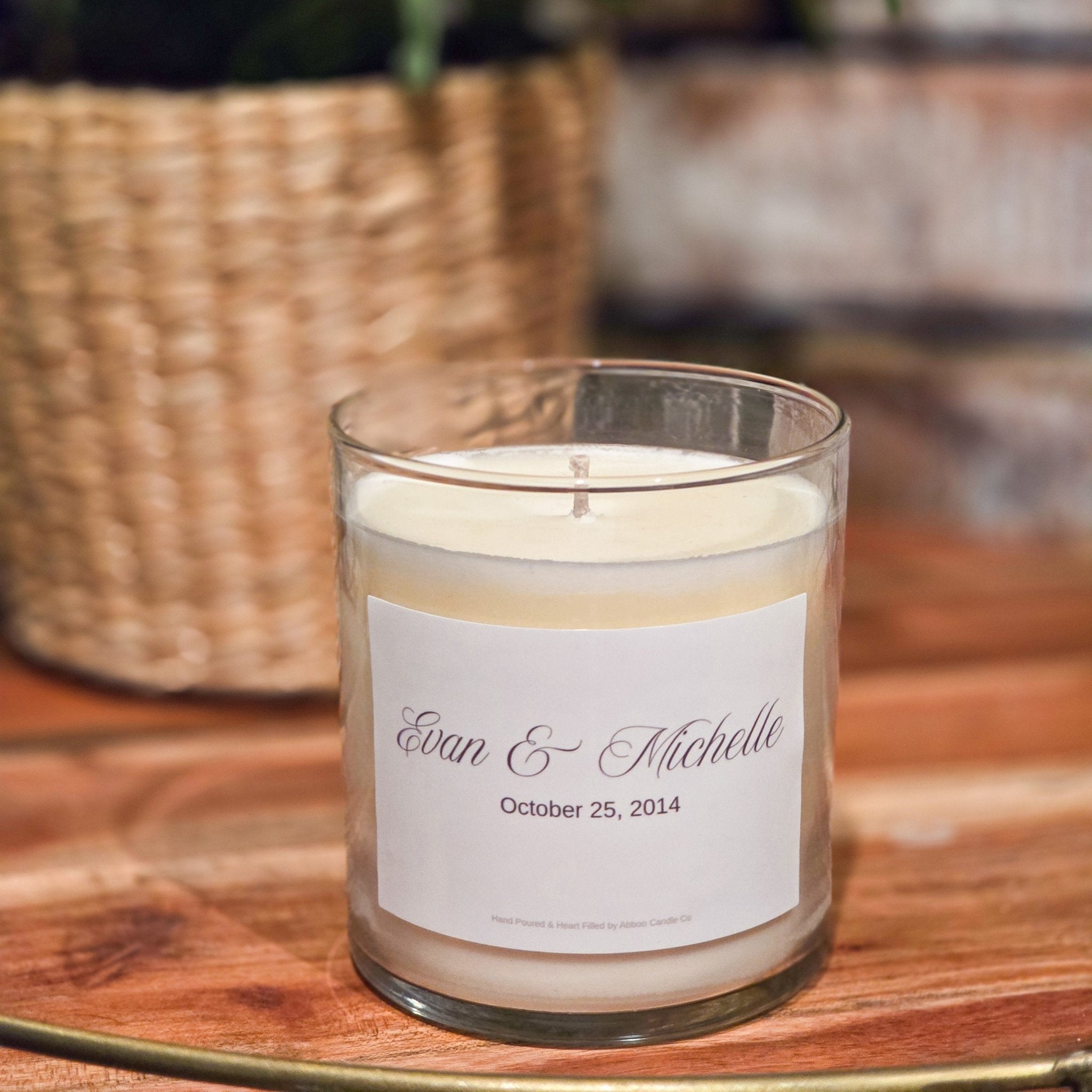 Personalized Candle - Abboo Candle Co