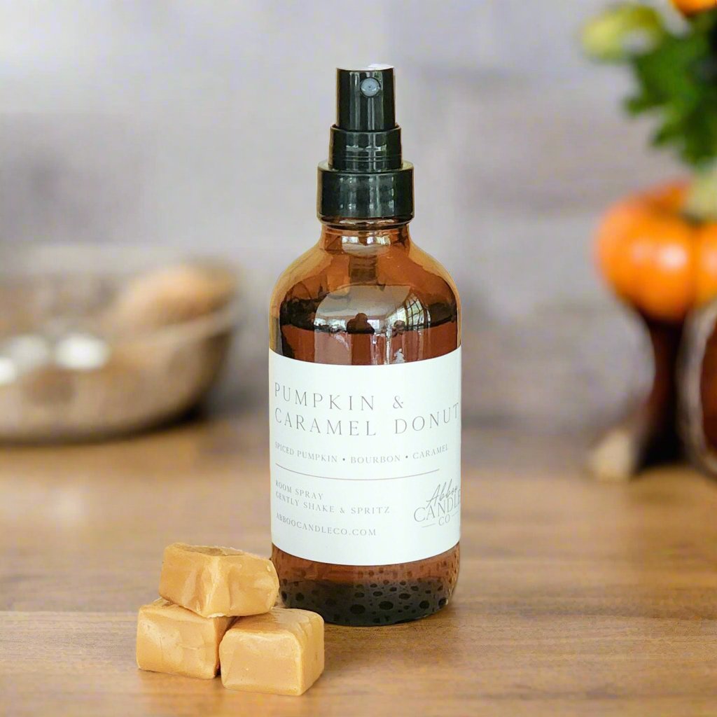 Pumpkin and Caramel Donut Room Spray - Abboo Candle Co