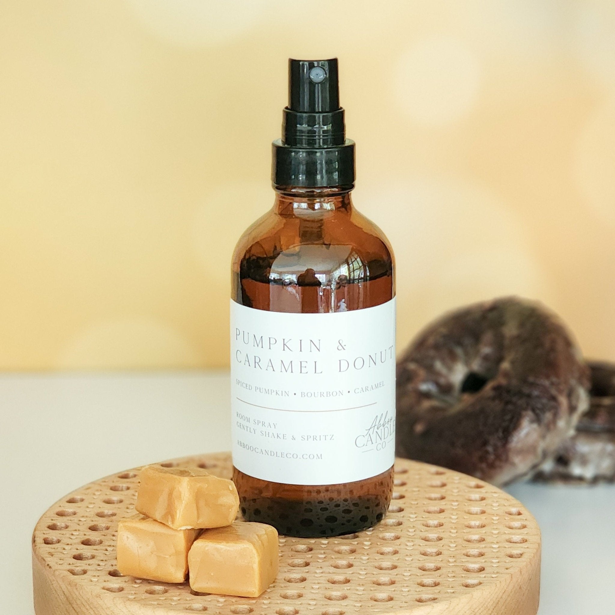 Pumpkin and Caramel Donut Room Spray - Abboo Candle Co