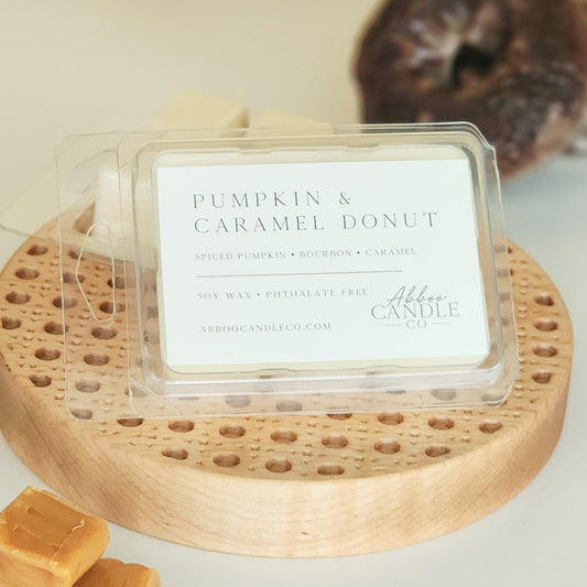 Pumpkin and Caramel Donut Soy Wax Melts - Abboo Candle Co