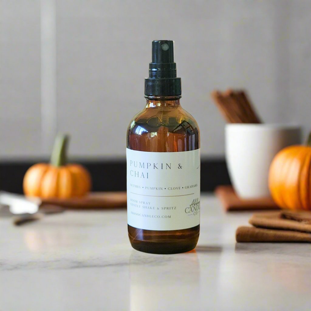 Pumpkin and Chai Room Spray - Abboo Candle Co