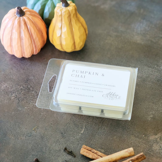 Pumpkin and Chai Soy Wax Melts - Abboo Candle Co