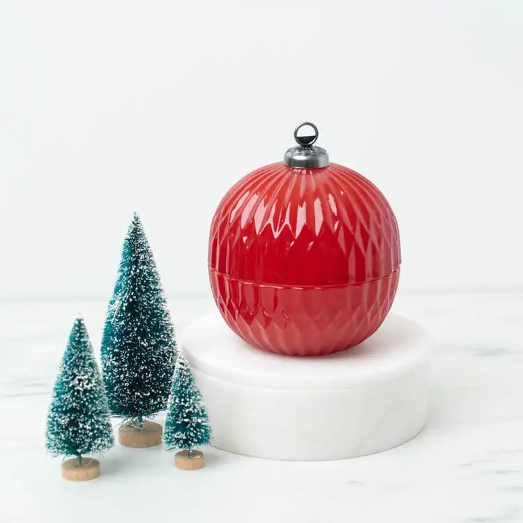 Red Ornament Candle - Limited Edition - Abboo Candle Co