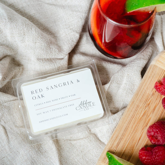 Red Sangria and Oak Soy Wax Melts - Abboo Candle Co